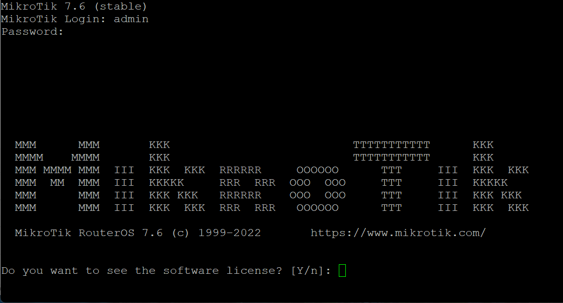 Mikrotik - SSH CLI