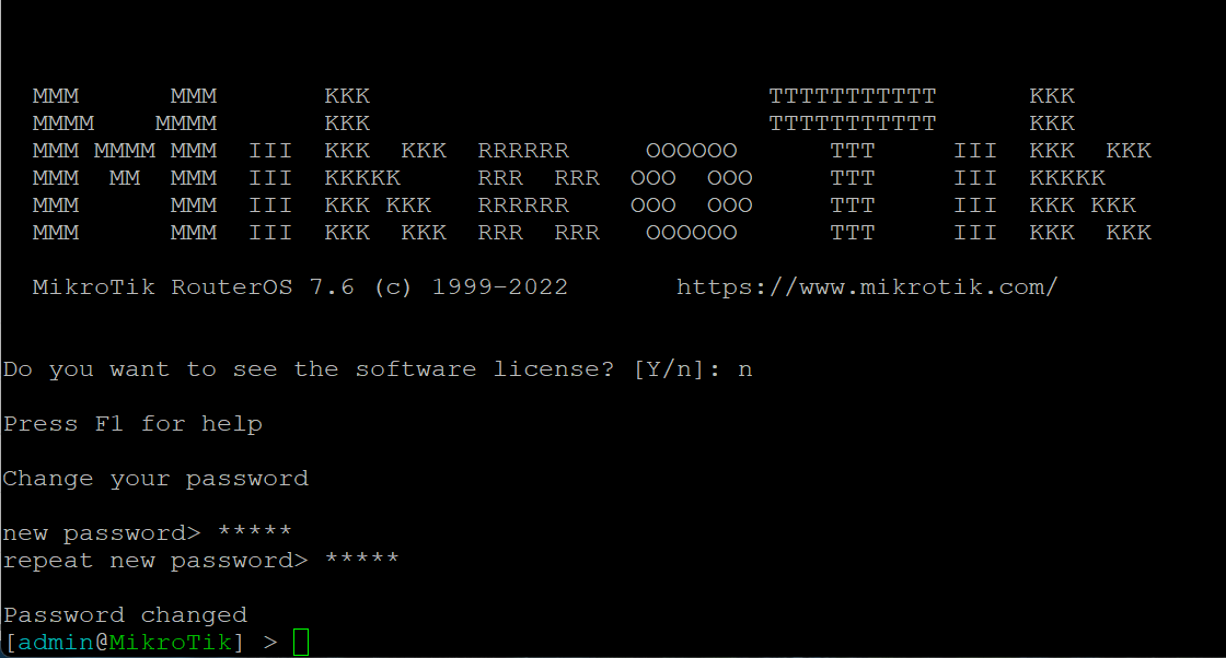 Mikrotik - SSH CLI