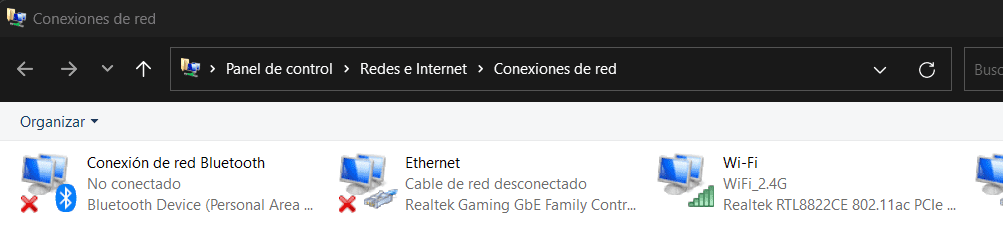 Windows Network Connections